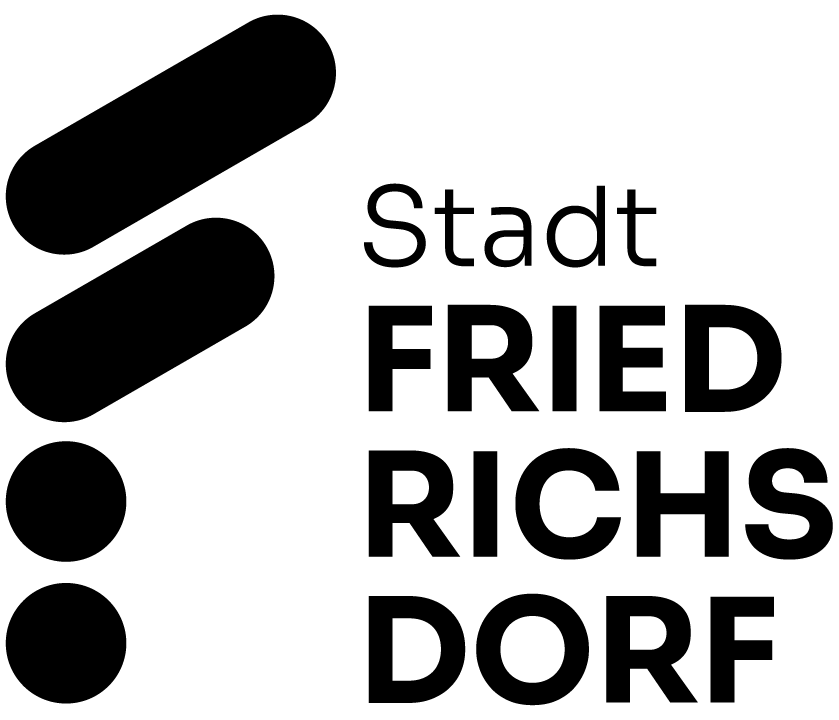 Neues Logo Stadt Friedrichsdorf in schwarz